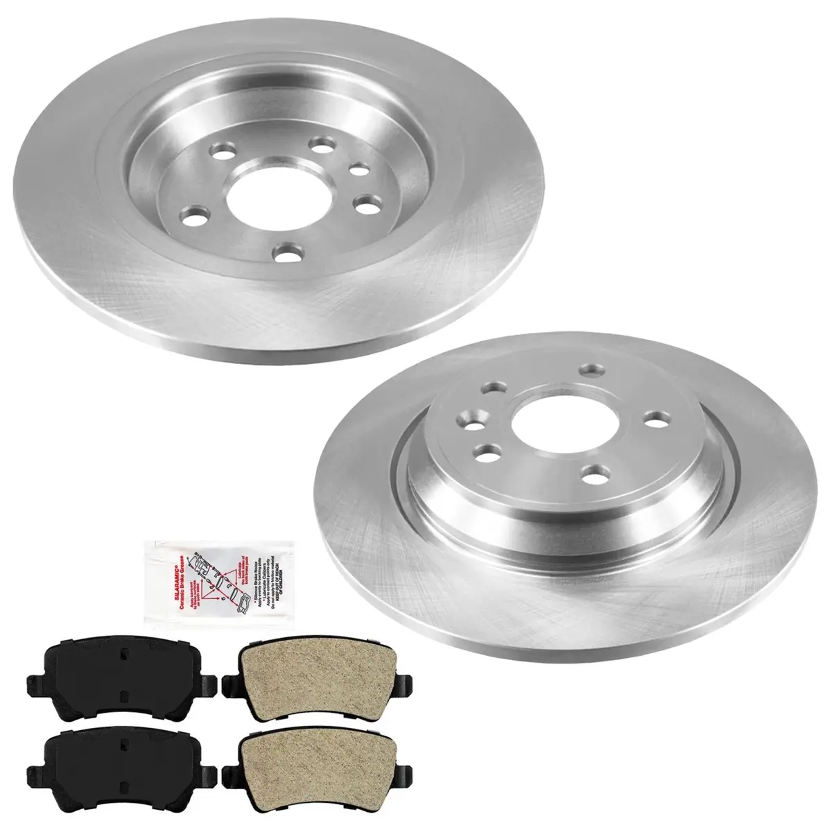 302Mm Solid Rear Disc Brake Rotors & Brake Pads For Volvo S60 2011 2015 2018 1