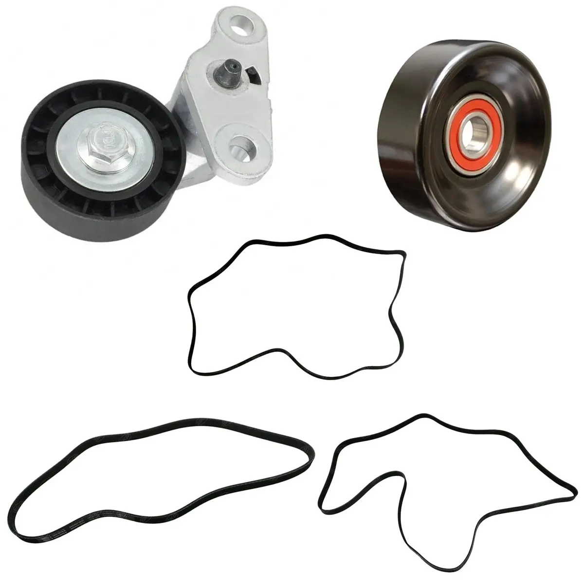Belt Tensioner Pulley Serpentine Belt Kit For Chevrolet Tahoe 2000 2001 2006 1
