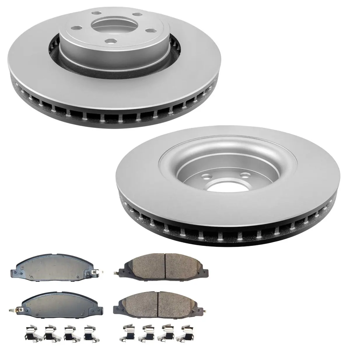 Front Coated Brake Disc Rotors Brake Pad Set For Ford Mustang Ecoboost 2024 2025 1