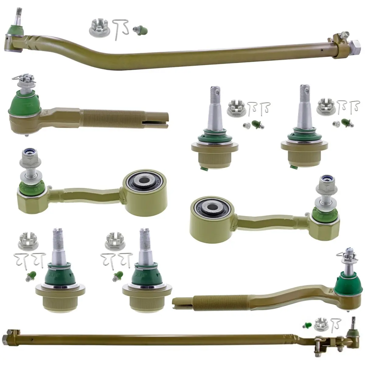Ttx Front Tie Rod Drag Link Kit For Jeep Wrangler 19-25 W/O Dana 210 Wide Axle 1