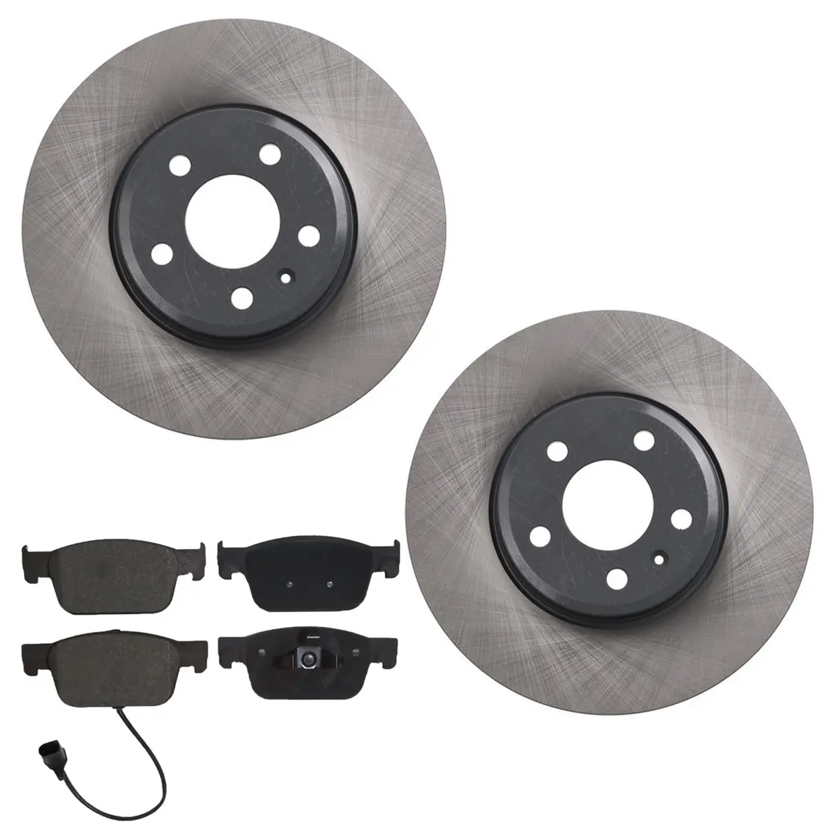 Front Coated Disc Brake Rotors & Pads For Audi A4 Quattro 2021 2022 2023 2025 1