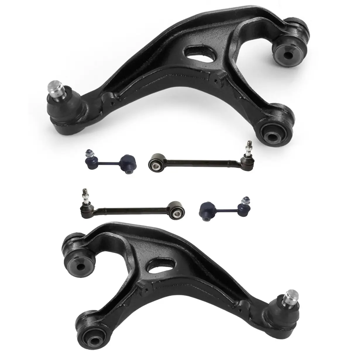 6Pc Rear Control Arms W/ Ball Joints Links For Subaru Legacy 2010 2012 2013 2014 1