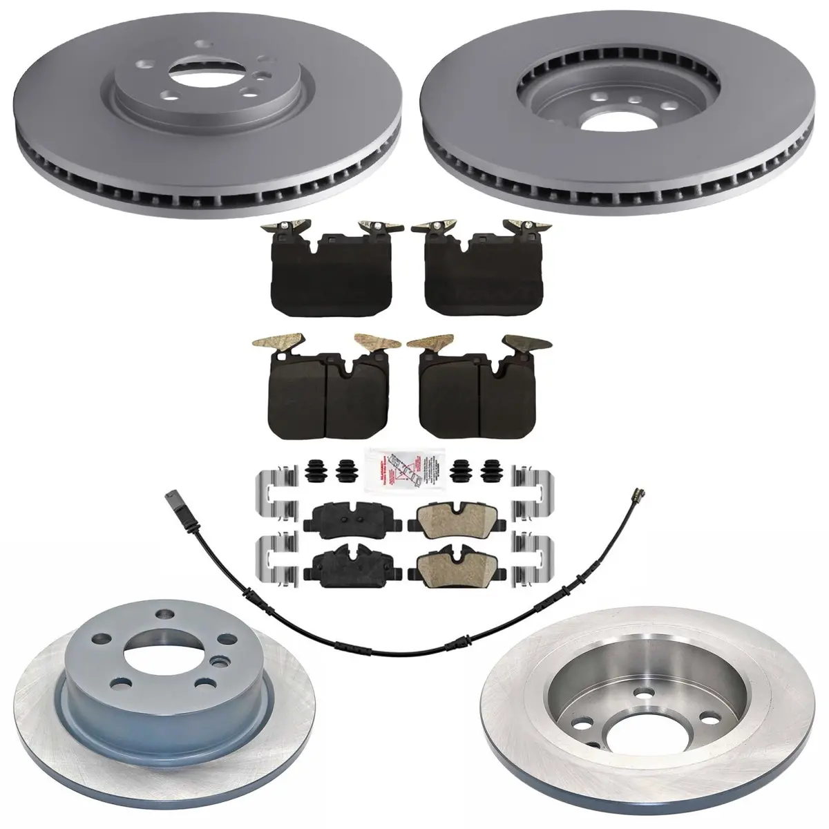 F&R Disc Brake Rotors & Disc Brake Pads For Cooper John Cooper Works 2020-2024 1
