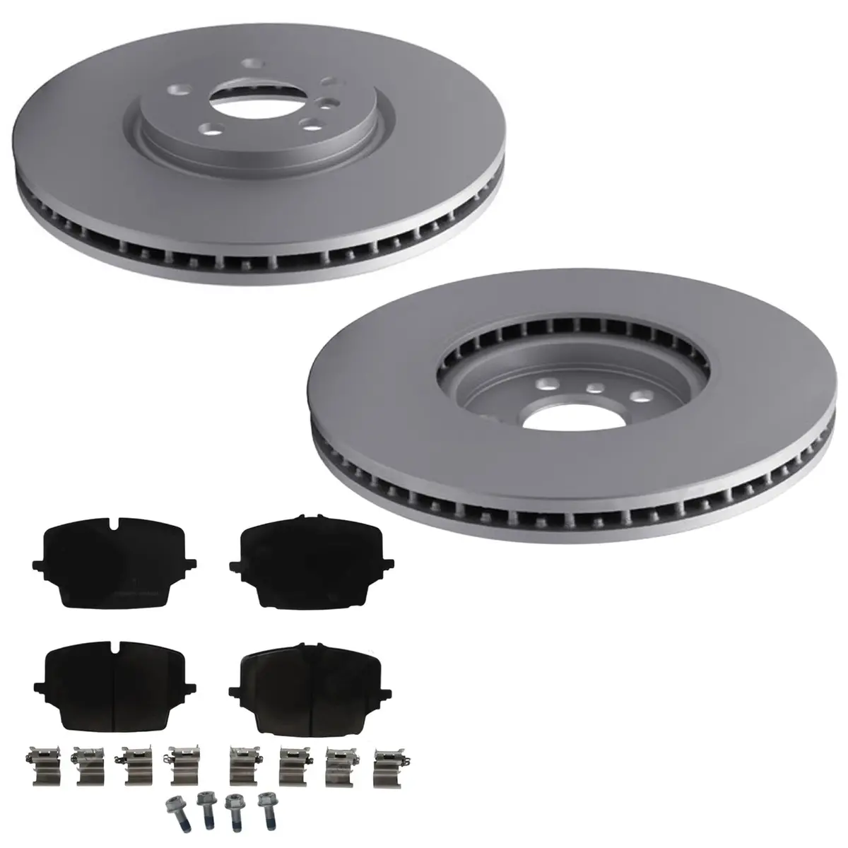 Front Coated Disc Brake Rotors & Eps Brake Pads For Bmw X1 Xdrive 28I 2023-2025 1