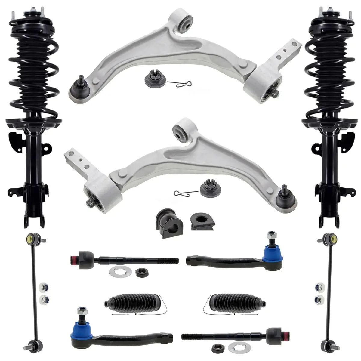 Front Lower Ball Joints And Control Arms Tie Rods For Honda Pilot 2009 2012 2015 1