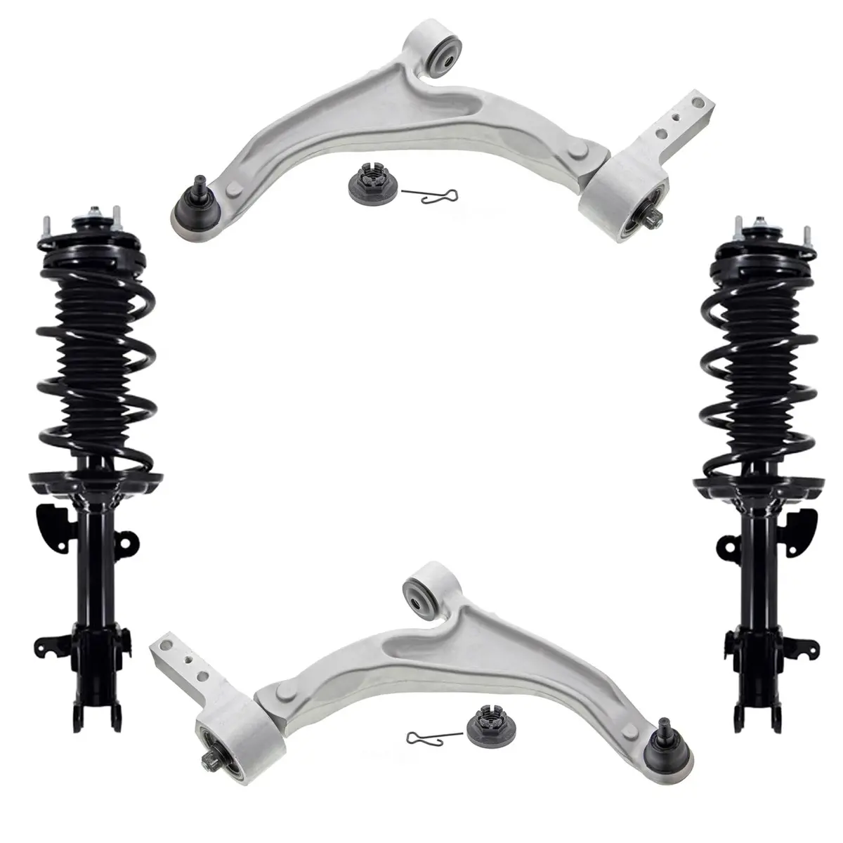 Front Lower Ball Joints And Control Arms Tie Rods For Honda Pilot 2009 2012 2015 2
