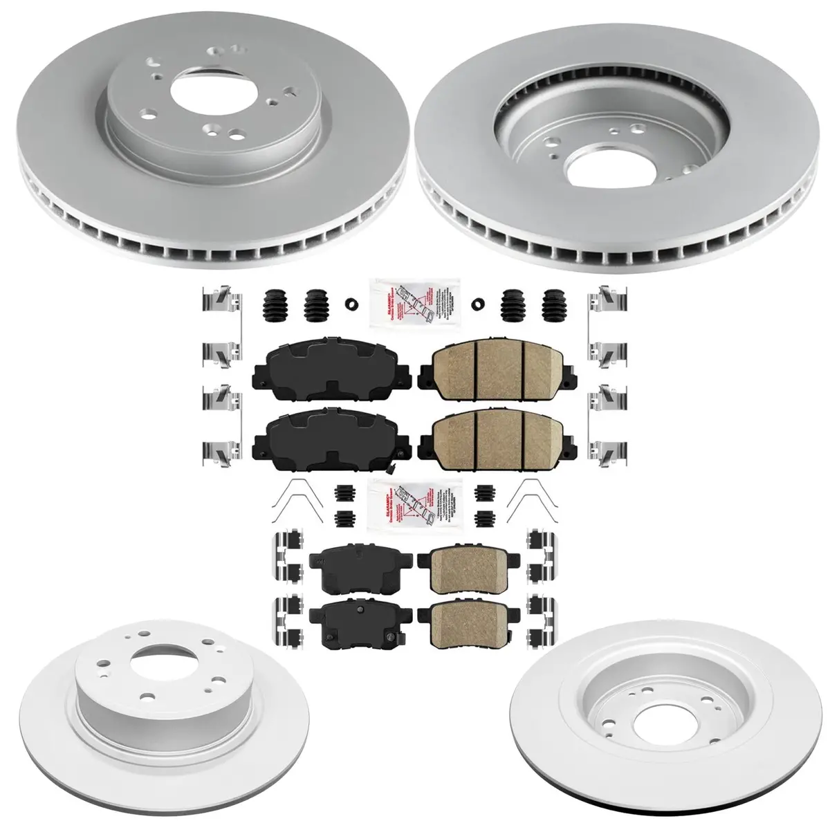 Improved Coated Disc Brake Rotors Brake Pads For Honda Accord Hybrid 2014-2017 1