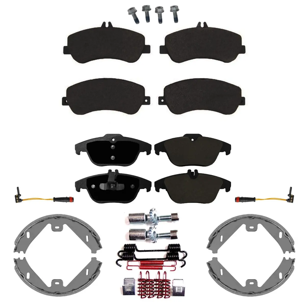 Front & Rear Eps R90 Certified Brake Pads & Brake Shoes For Glk350 2010-2015 1