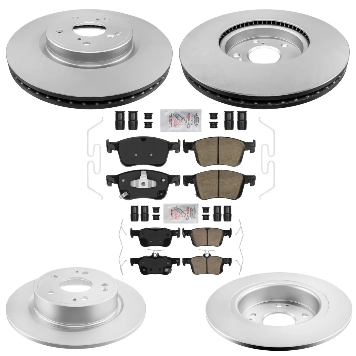 Improved Coated Disc Brake Rotors Brake Pads For Honda Accord Touring 2018-2022 1