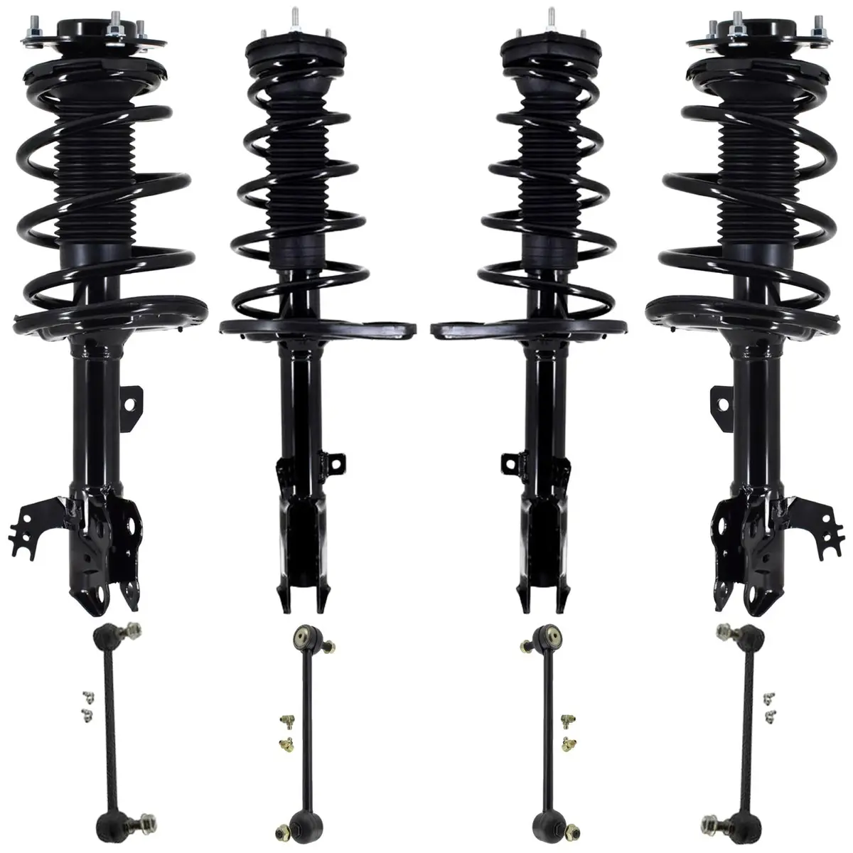 F&R Coil Spring Struts Sway Bar Links For Toyota Avalon 2016-2018 Xle & Hybrid 1