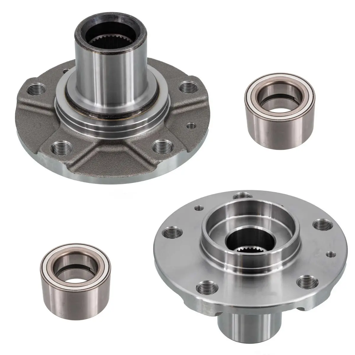 Front Wheel Hub & Hub Bearing 4Pc Kit For Ram Promaster 1500 2500 3500 2014-2024 1