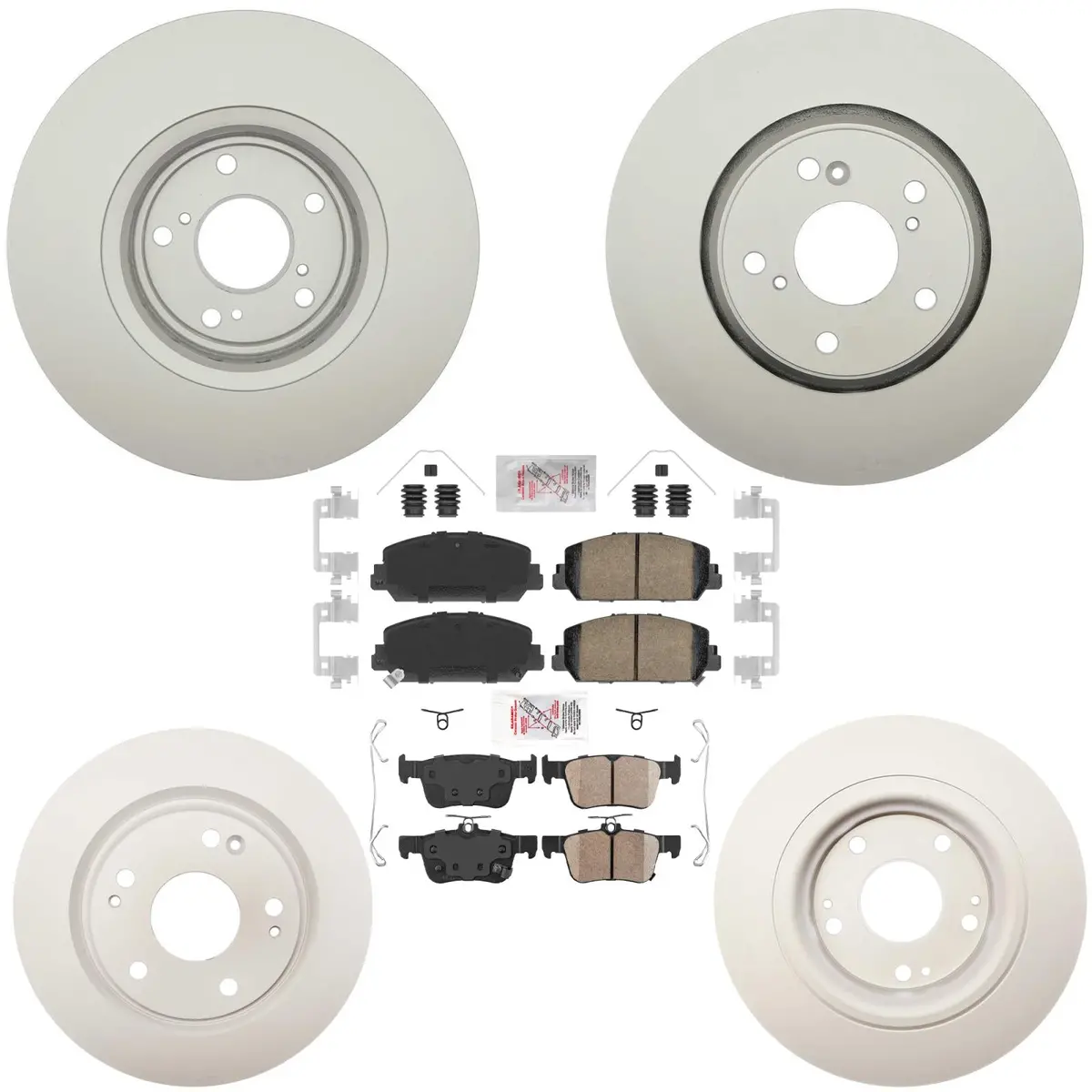 Improved Coated Disc Brake Rotors Brake Pads For Honda Civic Si 2017 2018 2020 1