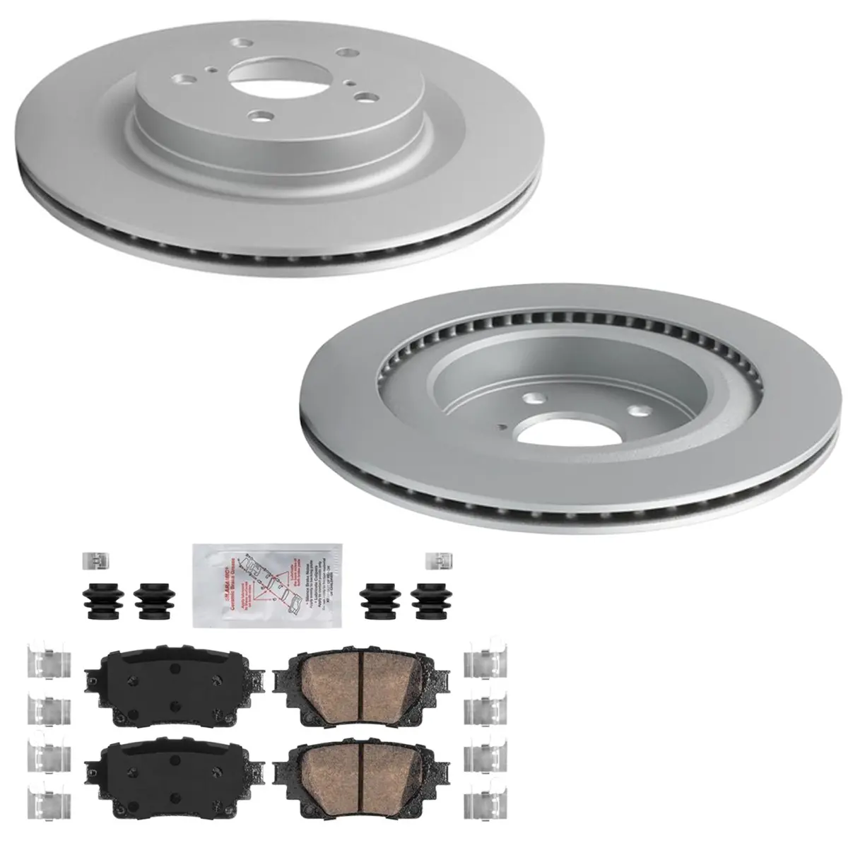 Rear Coated Disc Brake Rotors & Brake Pads For Lexus Nx250 Nx350 2022 2023 2025 1