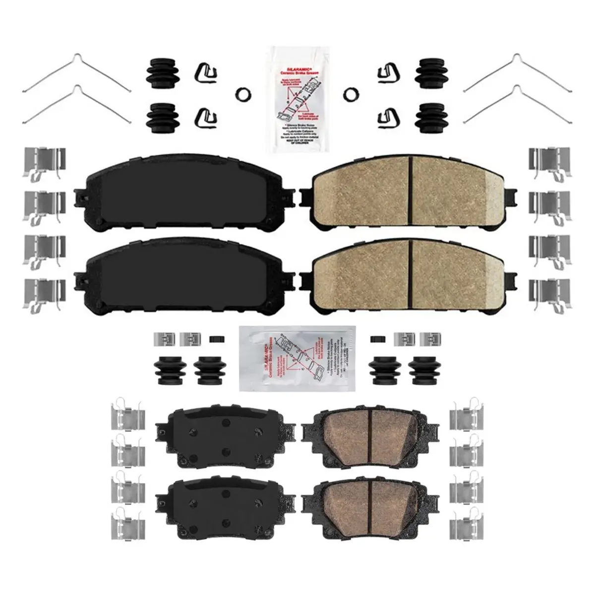 Front And Rear Ame Ceramic Disc Brake Pads For Lexus Nx250 Nx350 2022 2024 2025 1
