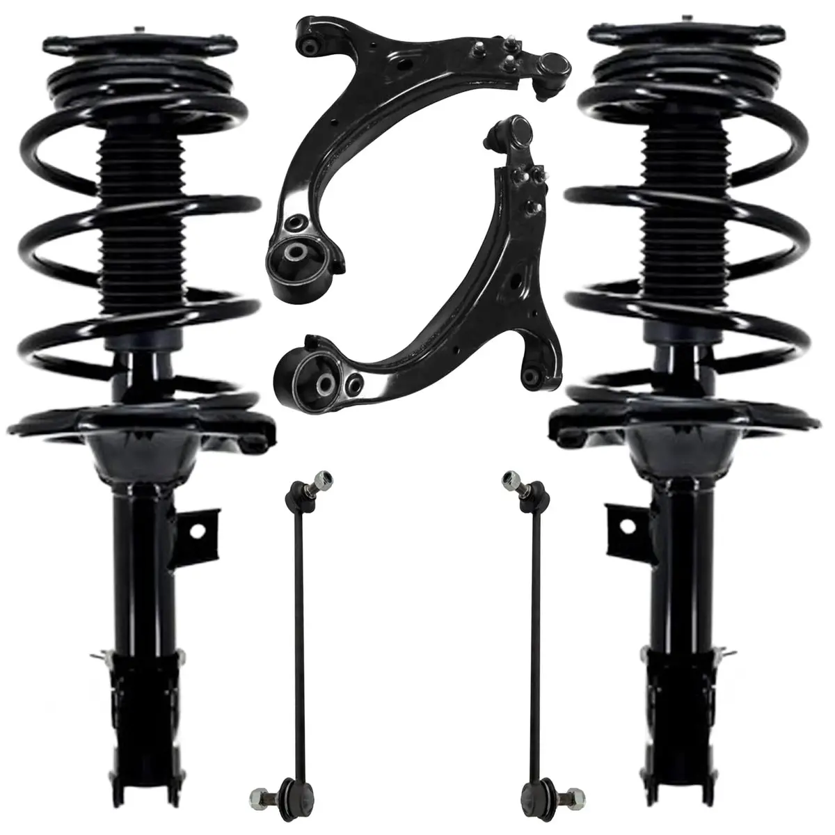 Frt Coil Spring Struts Control Arms Sway Bar Lnk For Hyundai Veracruz 2007-2012 1