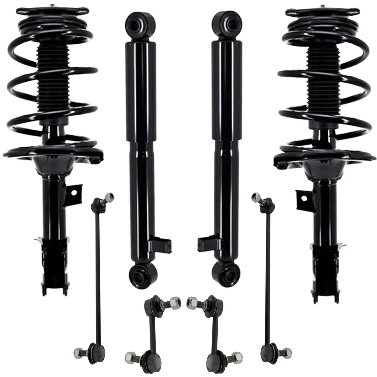 Frt Coil Spring Struts Shocks Sway Bar Links For Hyundai Veracruz 2007 2010 2012 1
