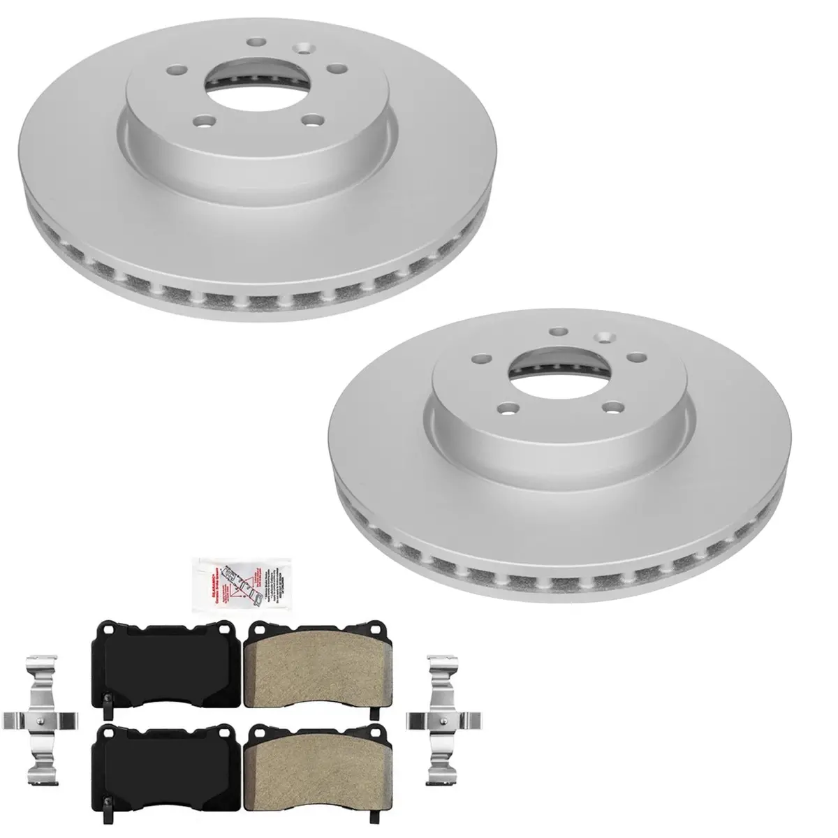 F Coated Disc Brake Rotors Brake Pads For Cadillac Ats Dual Piston Caliper 13-19 1