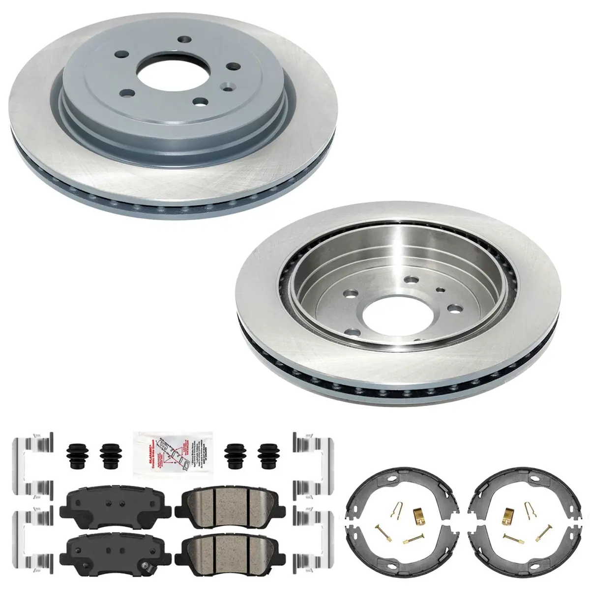 Rear Coated Disc Brake Rotors Brake Pads For Cadillac Ats 2013 2015 2018 2019 1