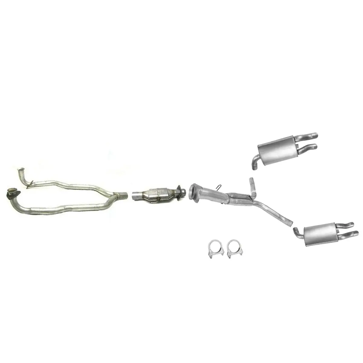 Front Y Pipe Exhaust System Catalytic Converter For 1986-1990 Chevrolet Corvette 1