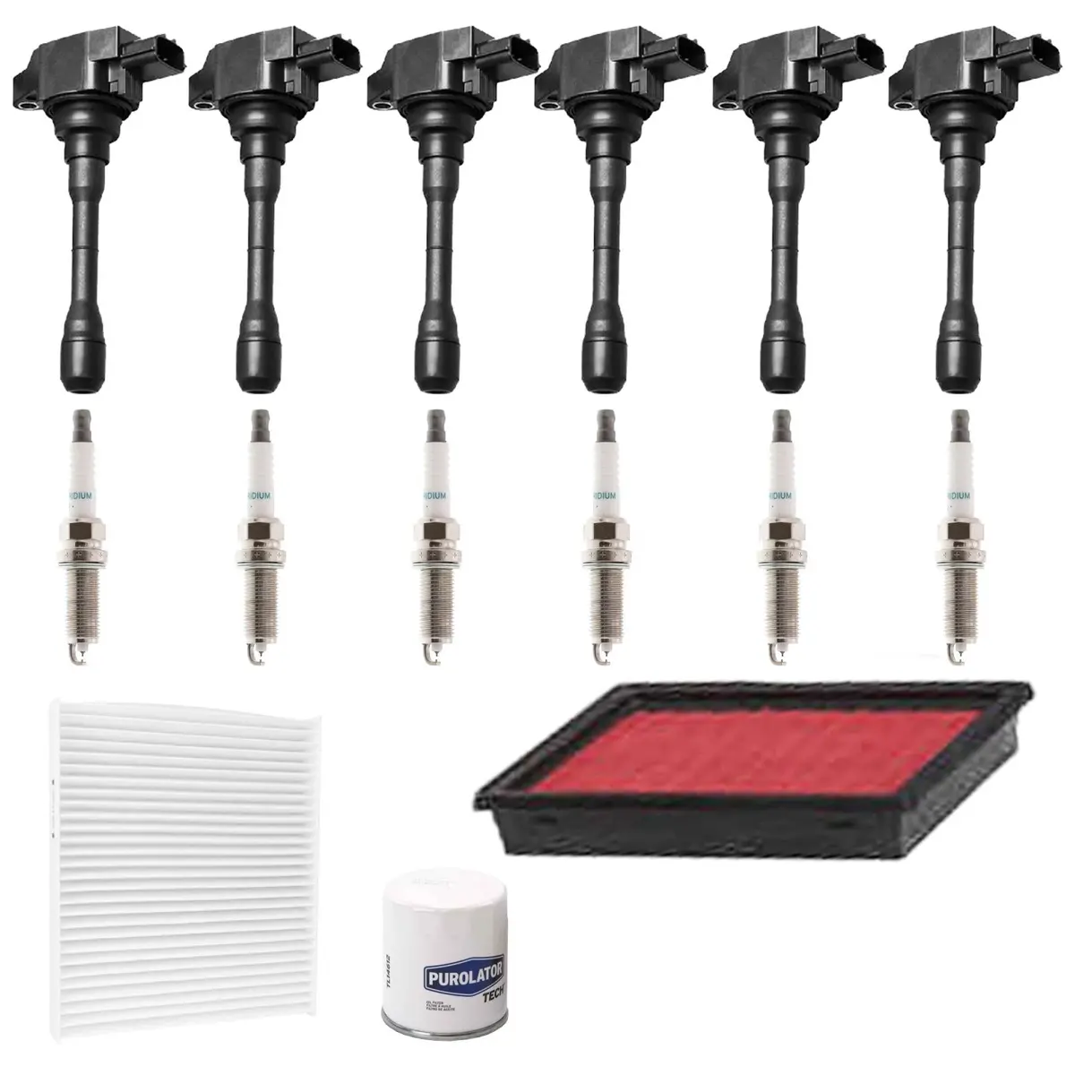 Ignition Coil Iridium Spark Plugs & Filters For Infiniti Q50 3.0L 2016 2023 2024 1