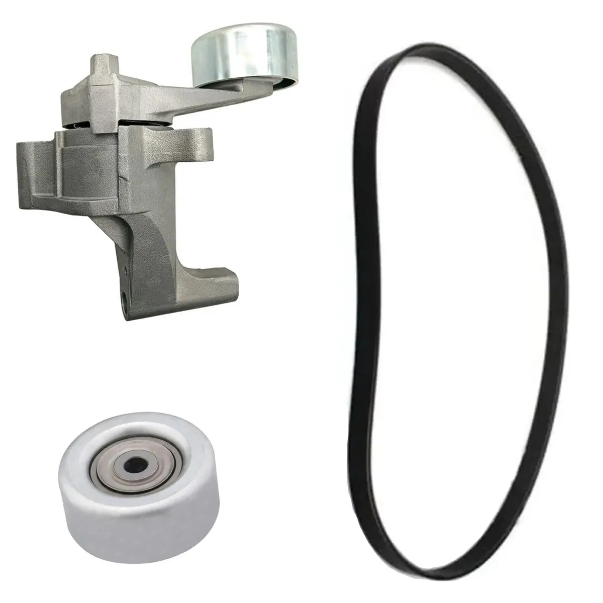 Belt Tensioner & Pulley With Belt Kit For Toyota Tacoma 2.7L 07-11 W/O A/C 1