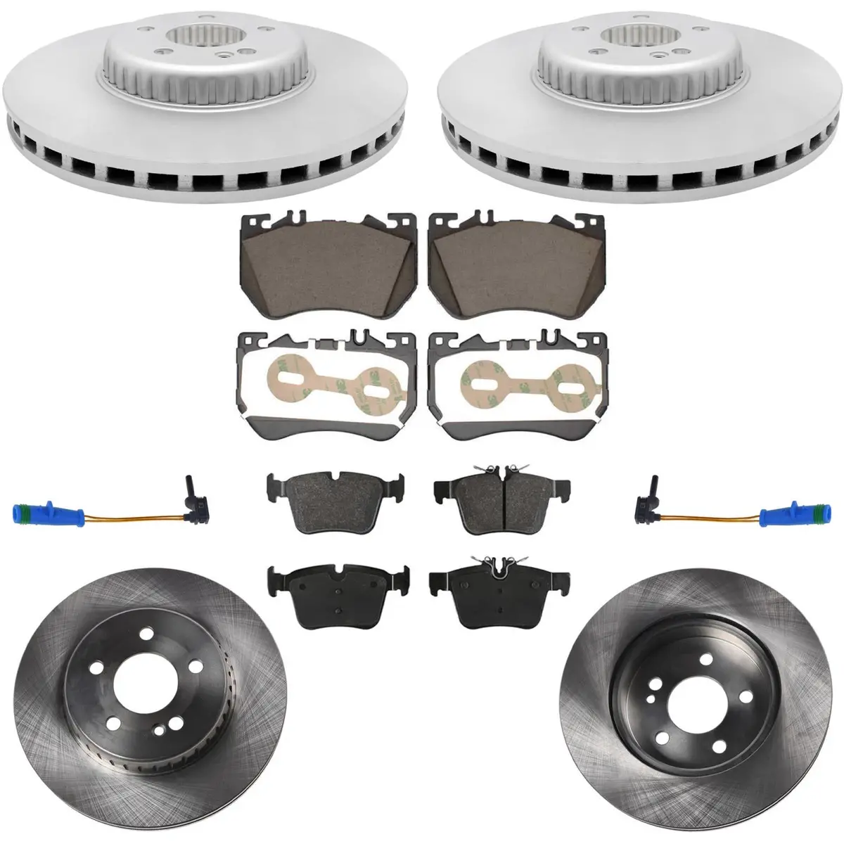 Disc Brake Rotors Brake Pad For Mercedes Benz C300 Amg Coupe Sport Package 22-23 1