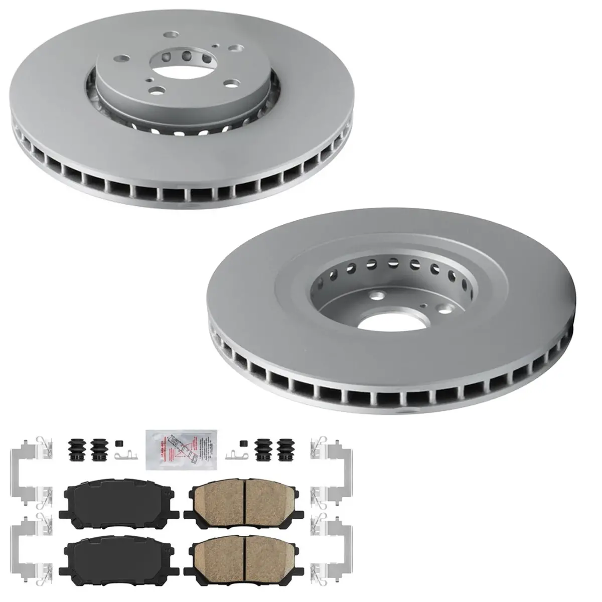 Front Improved Coated Disc Brake Rotors Brake Pads For Lexus Rx350 Rx400h 06-09 1