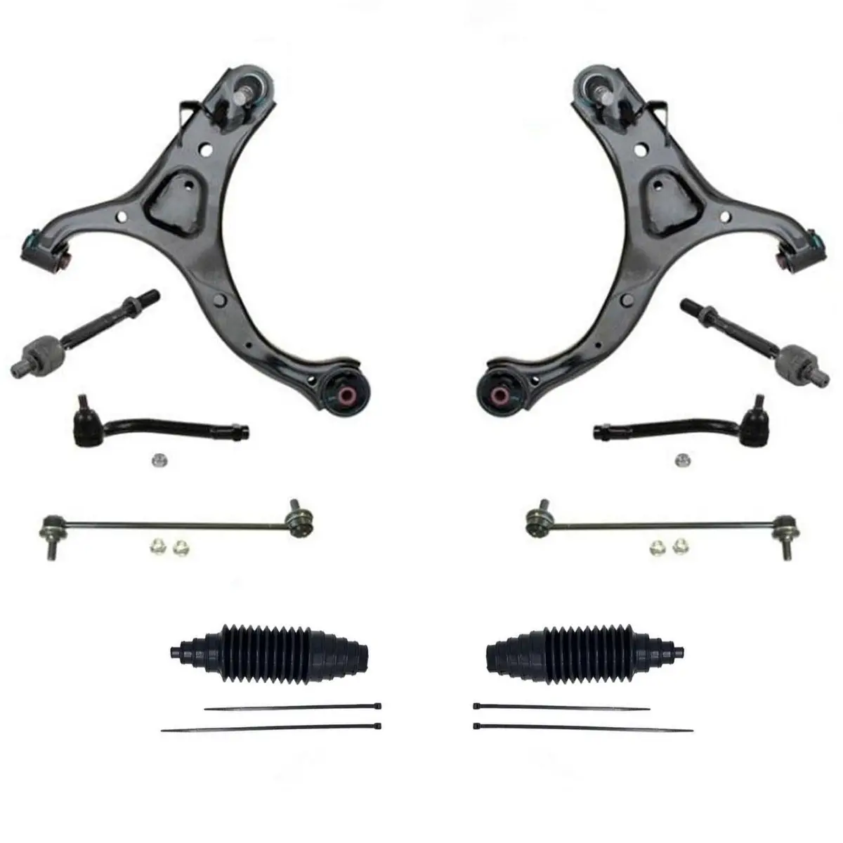Front Control Arms With Ball Joint Tie Rods Fits Hyundai Santa Fe 2007-2012 1