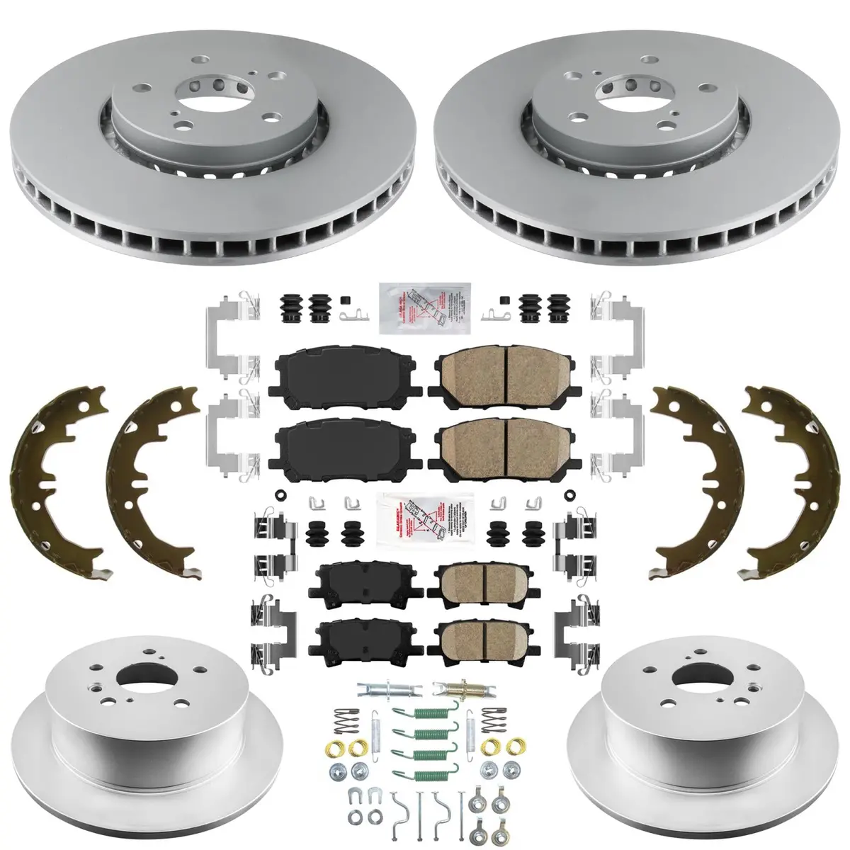 Improved Coated Disc Brake Rotors Brake Pads For Lexus Rx350 Rx400h 2006-2009 1