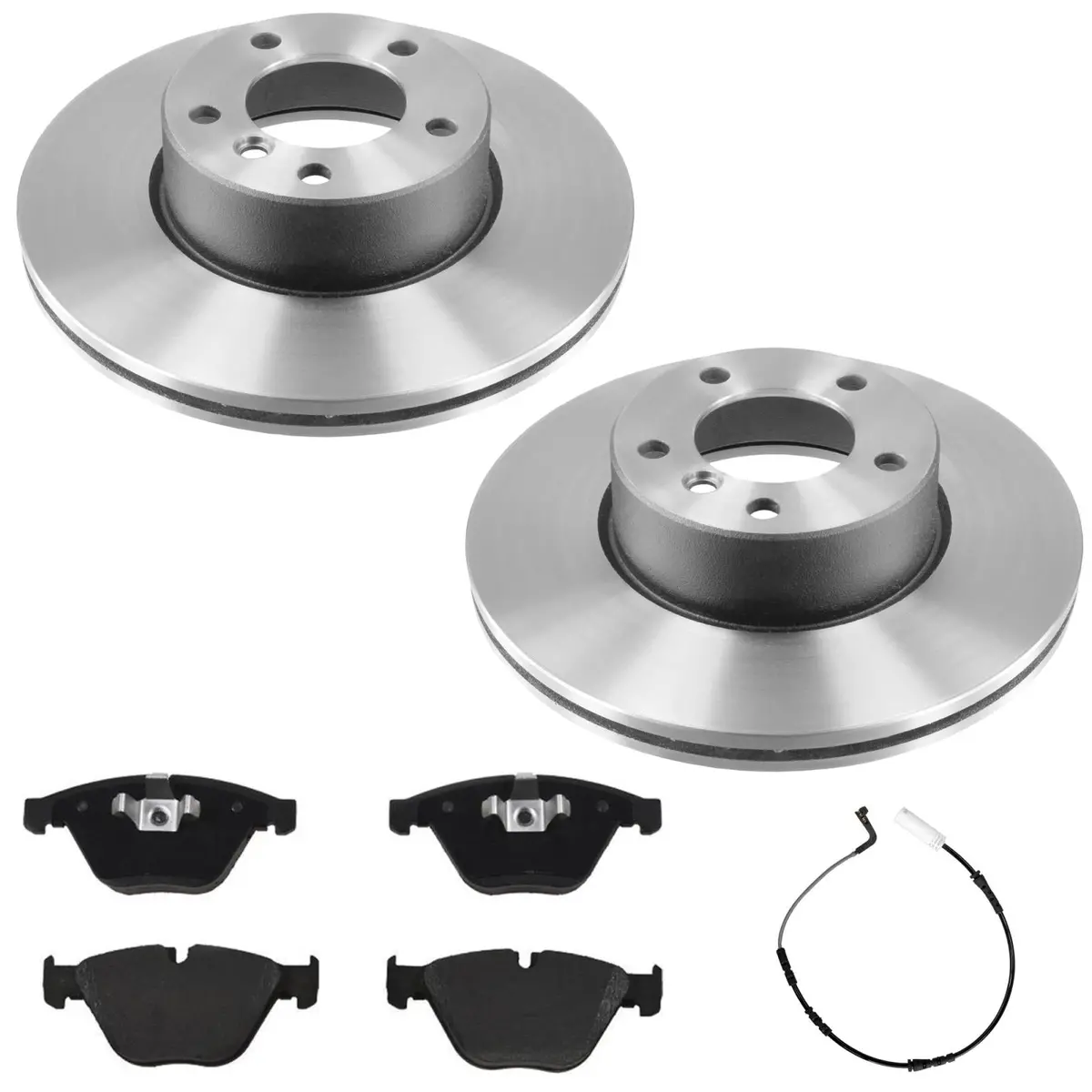Front Disc Brake Rotors E90 Pads For Bmw 328I 08-09 Rear Wheel Drive Coupe Sedan 1