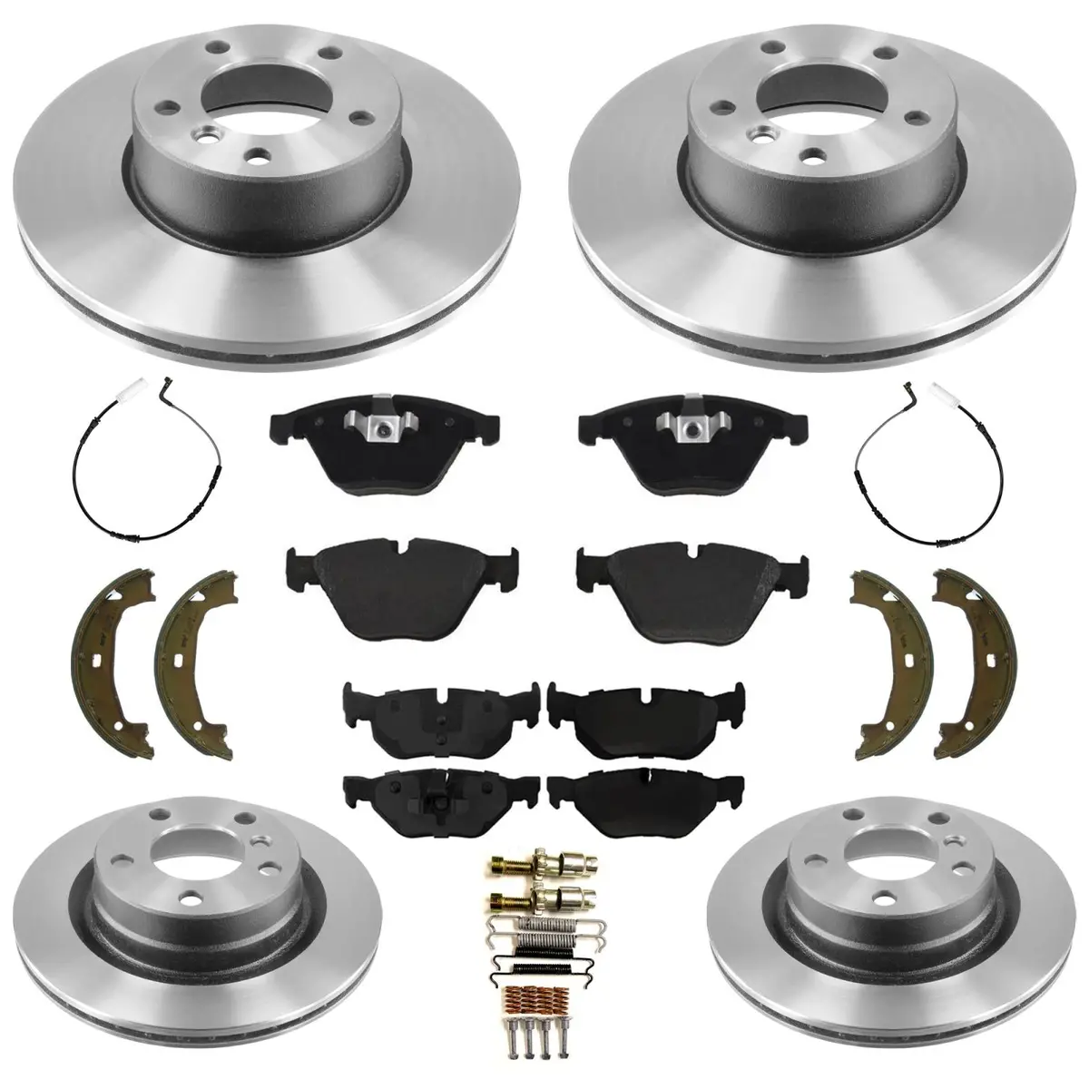 Disc Brake Rotors E90 Pads For Bmw 328I 2008-2009 Rear Wheel Drive Coupe Sedan 1