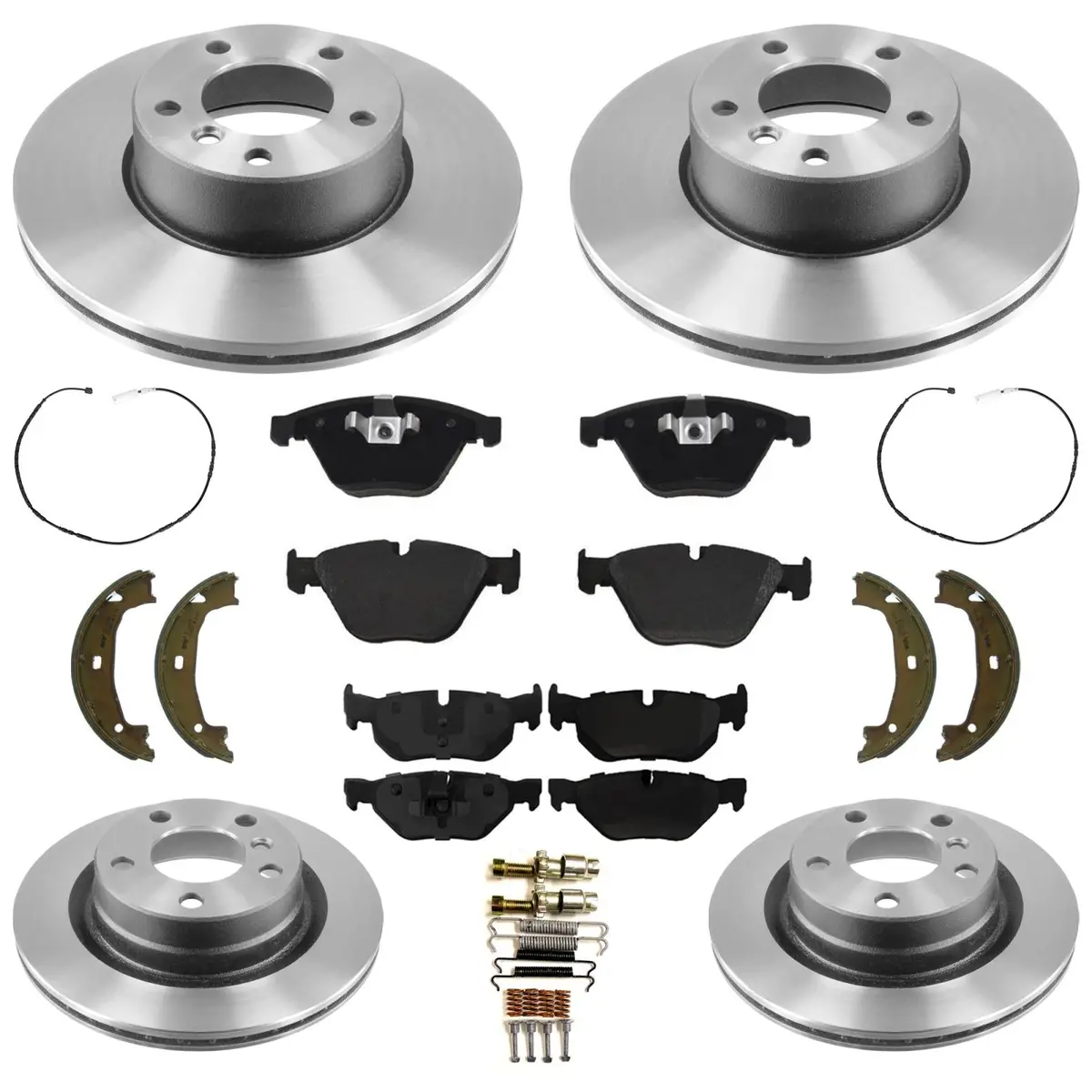 Disc Brake Rotors E90 Pads For Bmw 328I 2010-2011 Rear Wheel Drive Coupe Sedan 1