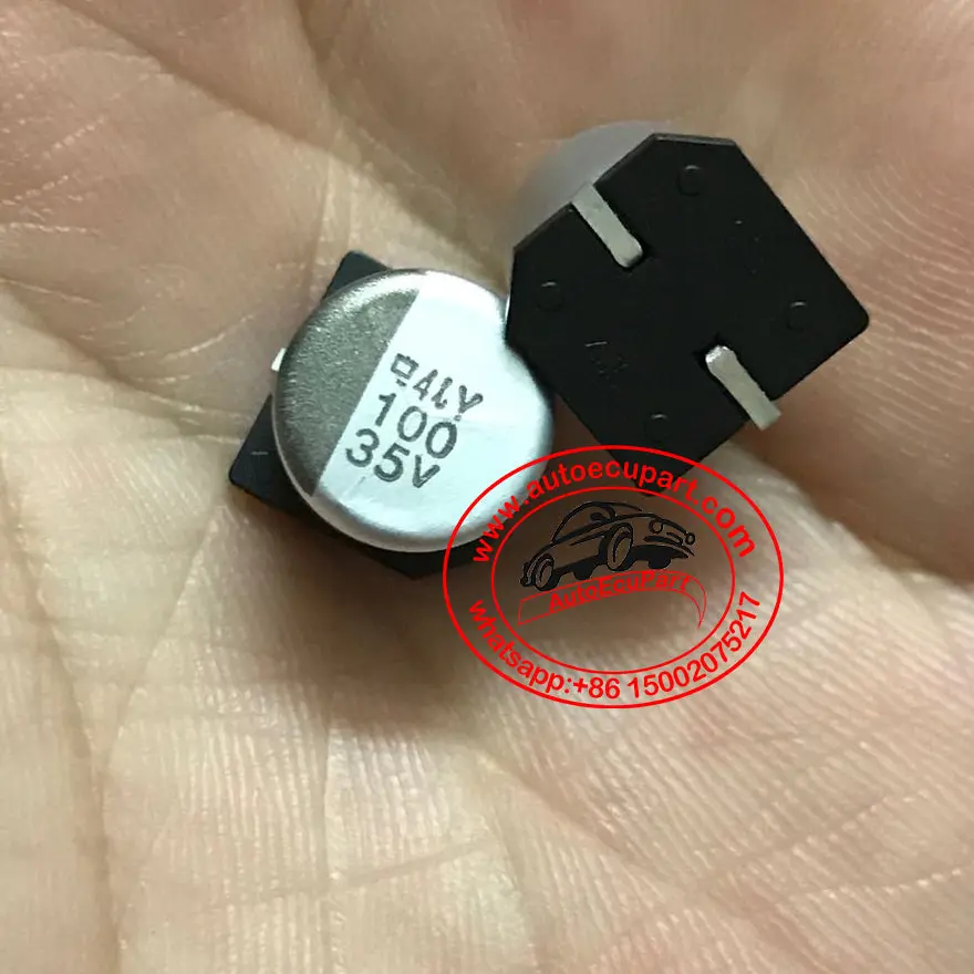 10Pcs 35V 100Uf 10X10.55Mm Smd Capacitor Original New Nippon Chemi-Con 1