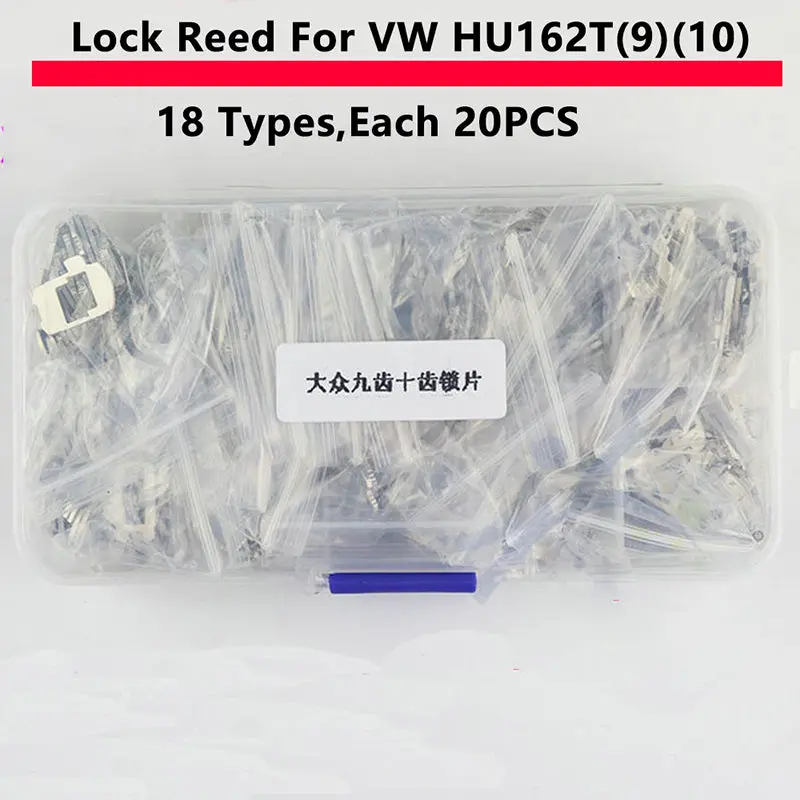 360Pcs Hu162t (10) Car Lock Reed Hu162t (9) Lock Plate For Vw Audi Locksmith Tool 1