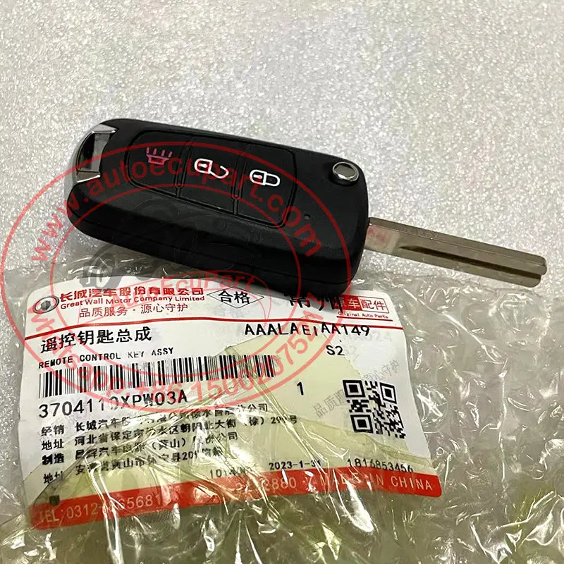 Original 3704110Xpw03a 433Mhz Id47 Pcf7938x Flip Remote Key For Greatwall Poer 1
