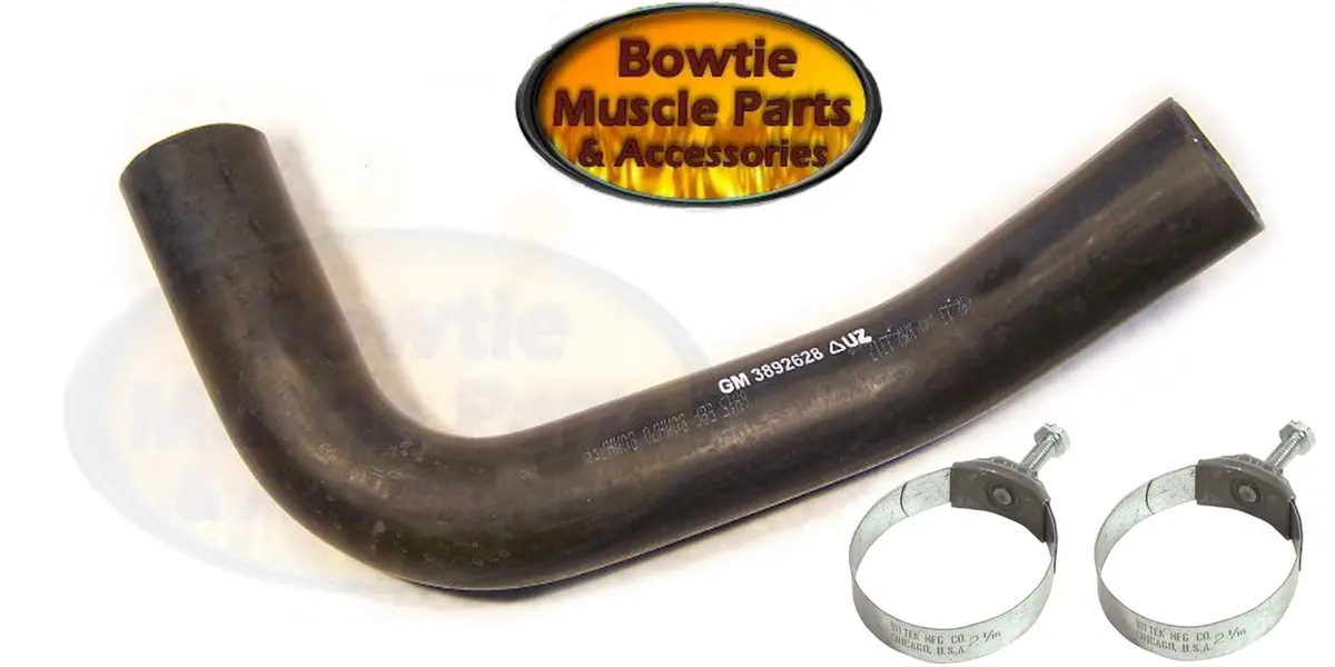 67 68 Camaro Lower Radiator Hose Gm Part 3892628 For 302 327 350 W/Tower Clamps 1