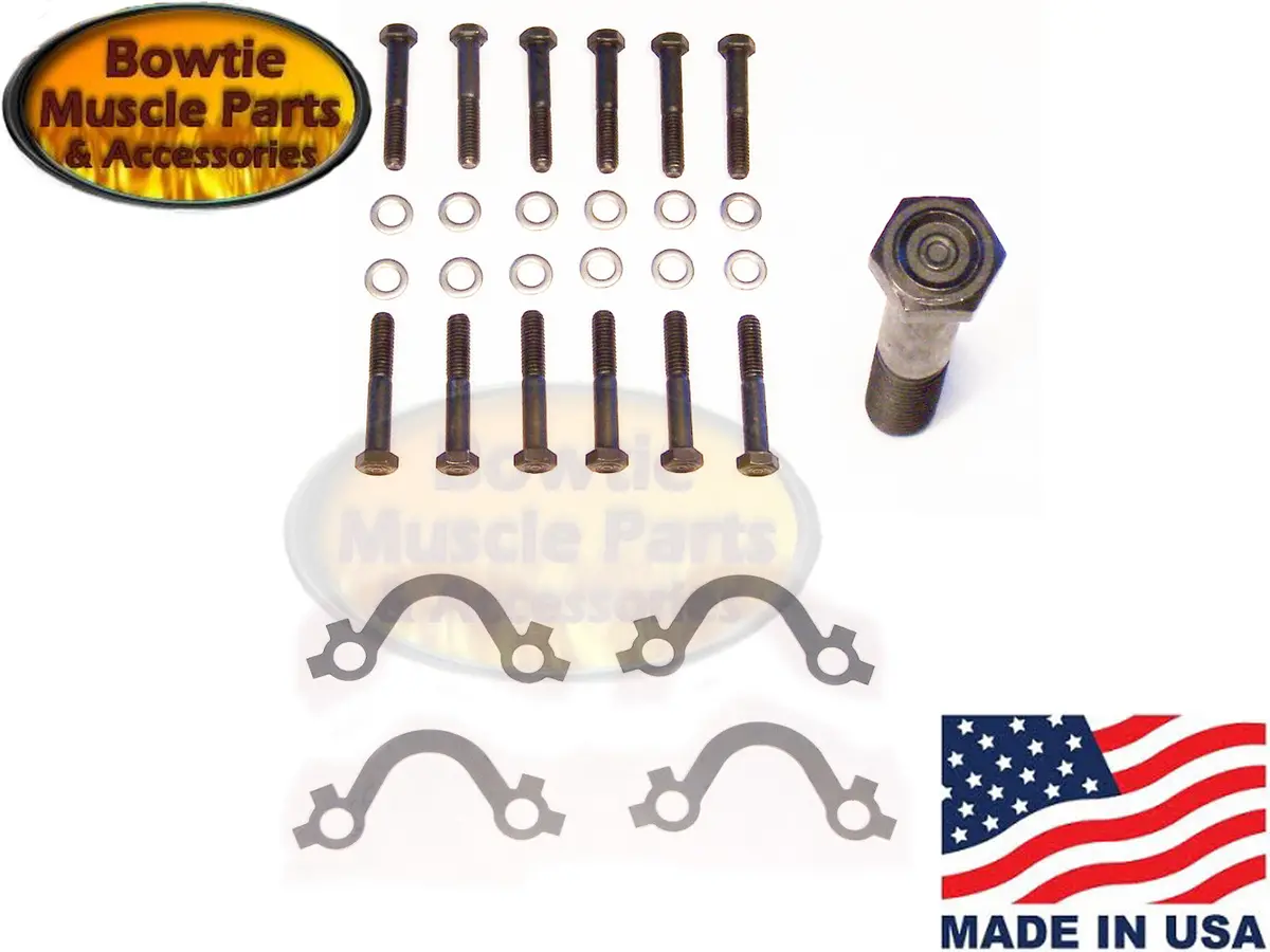 67-74 Camaro Nova Chevelle El Camino Exhaust Manifold Bolt Kit With French Locks 1