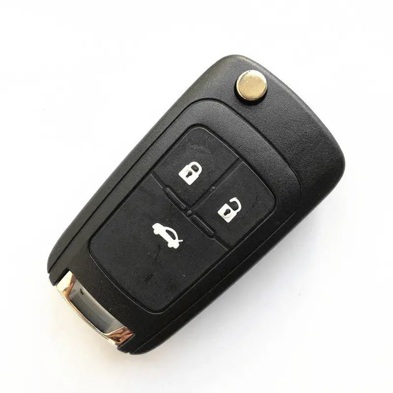 3 Button Flip Remote Key Shell For Chevrolet Cruze With Right Blade (5Pcs) 1