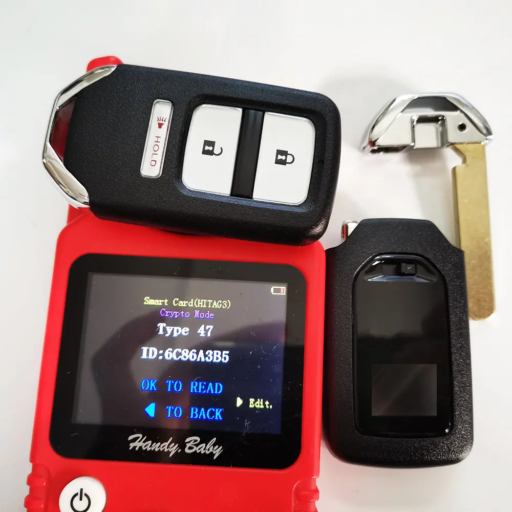 3 Button 313.8Mhz Fsk Keyless Go Remote For Honda Crv Hitag3 Id47 Chip Fccid: Kr5v1x 2
