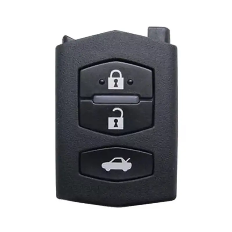 2 Buttons Flip Remote Key Shell Without Head For Mazda - Pack Of 5 1