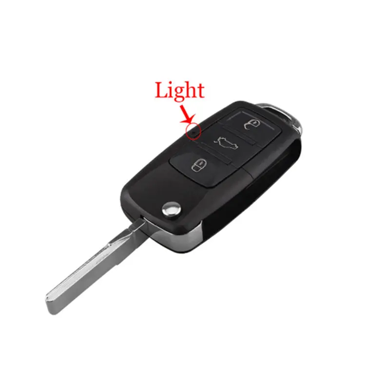 3 Buttons Flip Remote Key Shell For Vw B5 - 5 Pcs 2