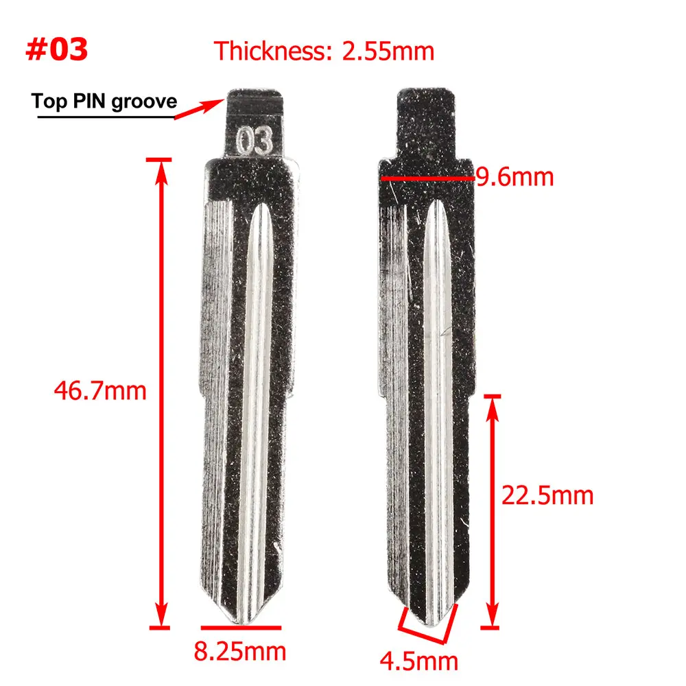 #3 Vvdi Kd Remote Key Blade For Honda / Great Wall 1