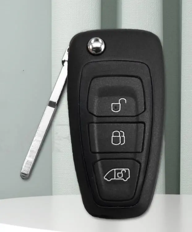 3Btn Remote Flip Key Fob 433.92Mhz For Ford Transit Custom 2012 2013 2014 2015 2016 No Blade With 63+ Chip Bk2t-15K601-Aa/Ab/Ac 1