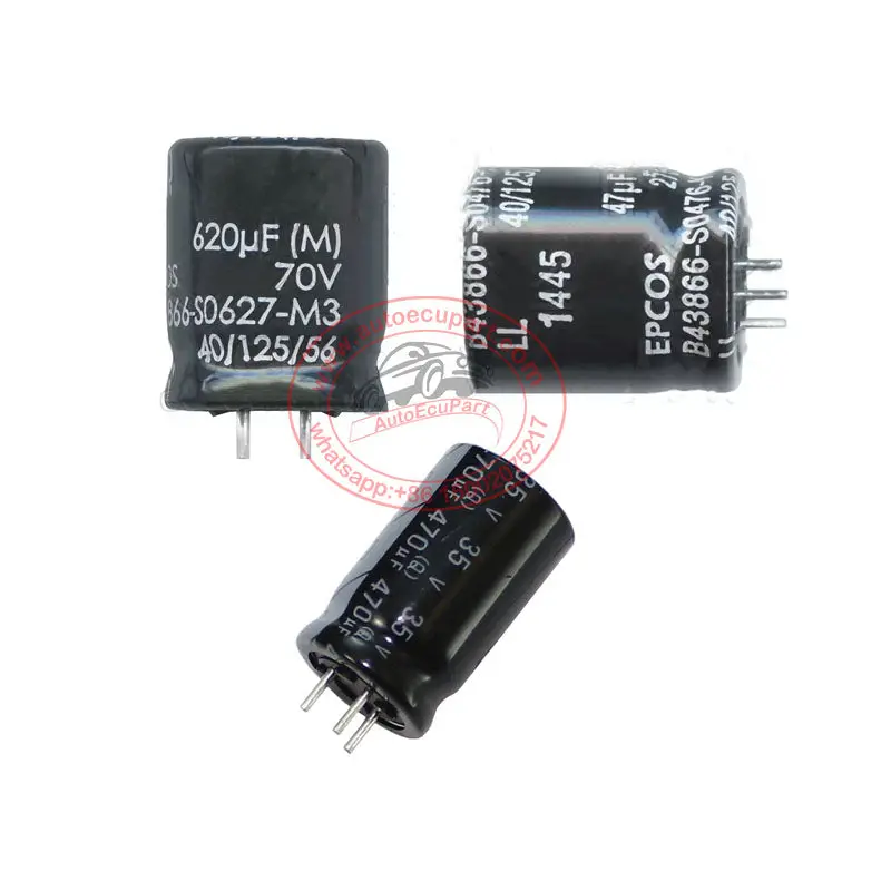 3Pcs/Kit 620Uf 70V, 47Uf 270V, 470Uf 35V Capacitor For Bmw Dme & For Mercedes Benz Ecu 1