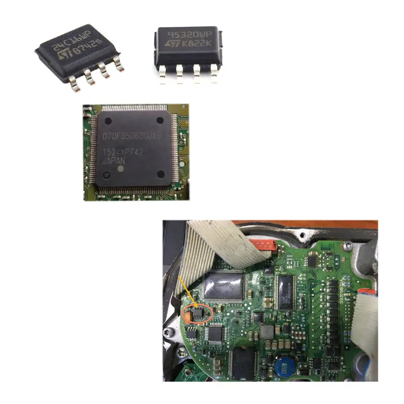 3Pcs/Kit Ic Eeprom Component Kit For Focus Explorer Mondeo Fiesta Power Steering Module Repair (95320, D70f3506, 24C16) 1