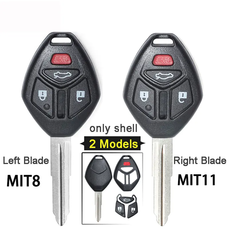 5Pcs 4 Button Remote Key Shell Case For Mitsubishi Lancer Outlander Endeavor Galant 1