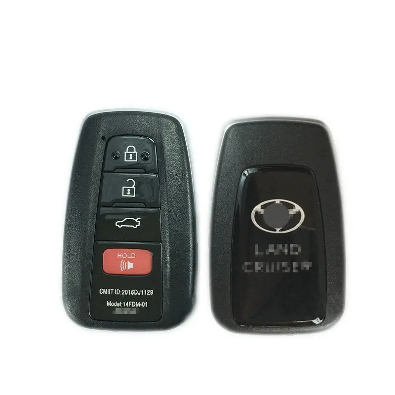 4 Button Smart Key Shell Case For Toyota Land Cruiser 2018- Fit For Lonsdor K518 Kh100 Pcb Control 1