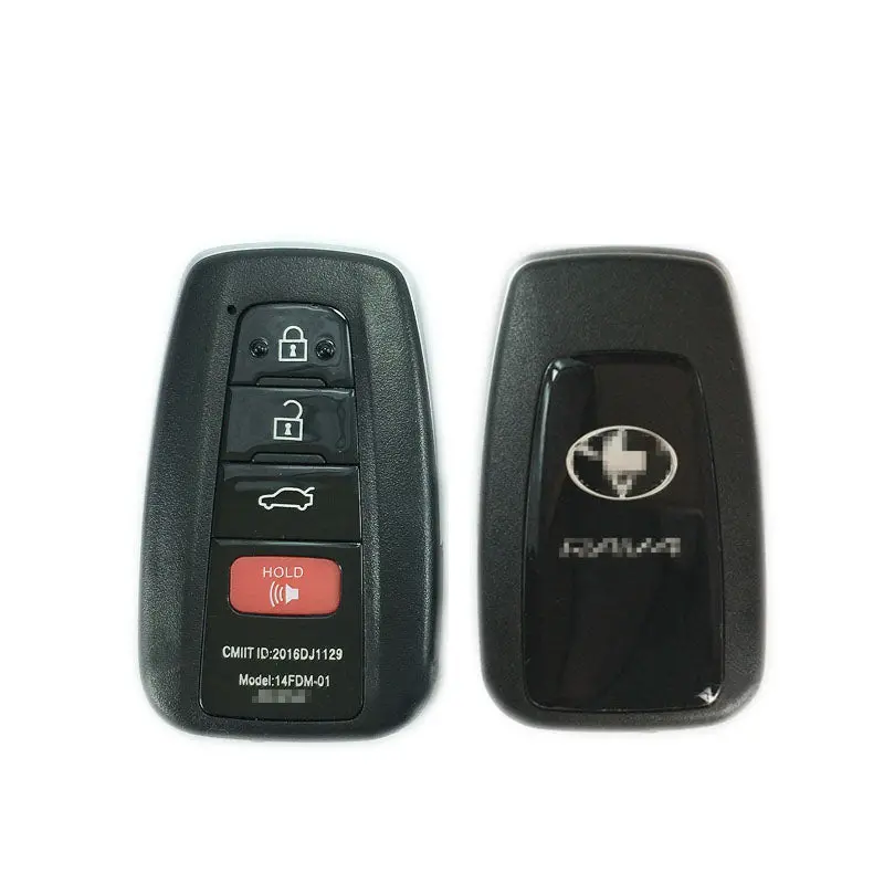 4 Button Smart Key Shell Case For Toyota Rav4 2018- Fit For Lonsdor K518 Kh100 Pcb Control 1