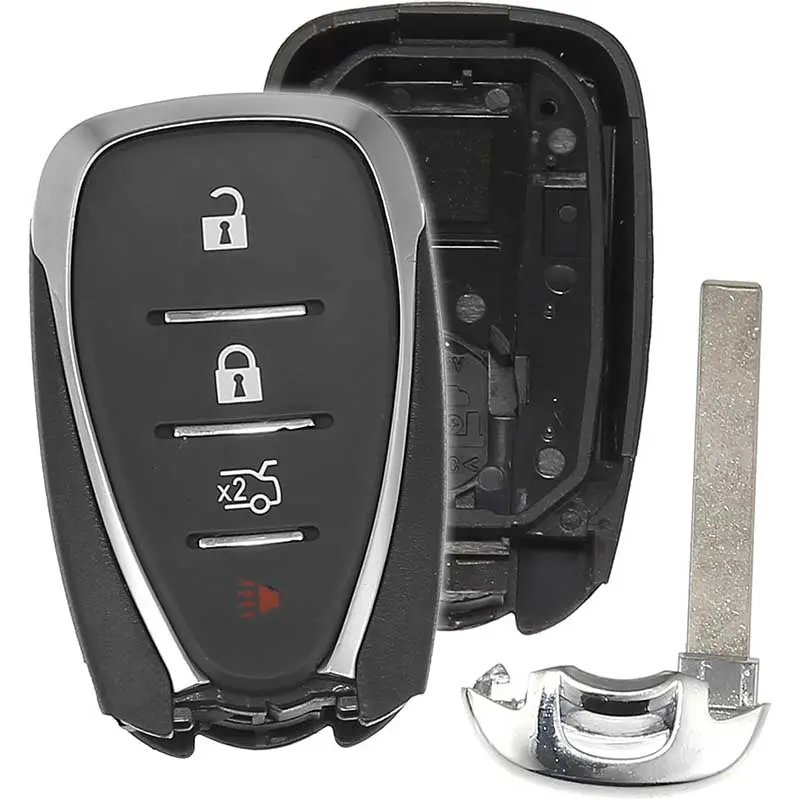 4 Button Smart Key Shell Cover Keyless Entry Fob Case For Chevy Camaro Malibu Equinox Cruze Trax Volt 2016-2020 Hyq4aa Hyq4ea 1