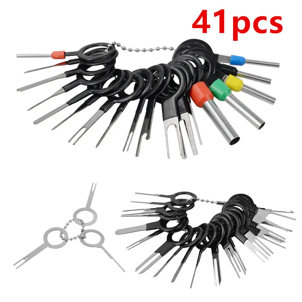 41Pcs/Kit Terminal Removal Tool Wire Plug Connector Pin Release Extractor Puller 1